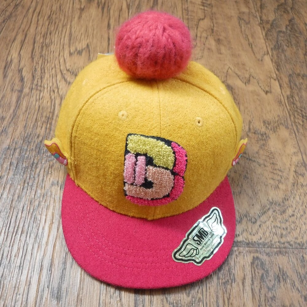 SNB Super Massive Bound Mustard Yellow/Red Color Cap Hat